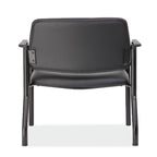 OfficeSource Big & Tall Guest Chair w/Arms & Black Frame- 500 LBS Weight Capacity