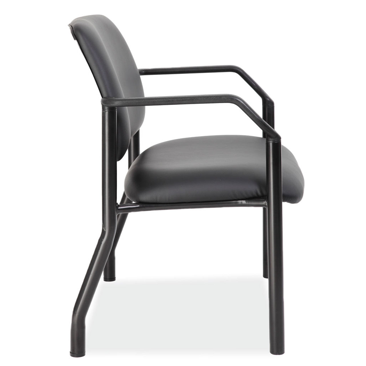 OfficeSource Big & Tall Guest Chair w/Arms & Black Frame- 500 LBS Weight Capacity