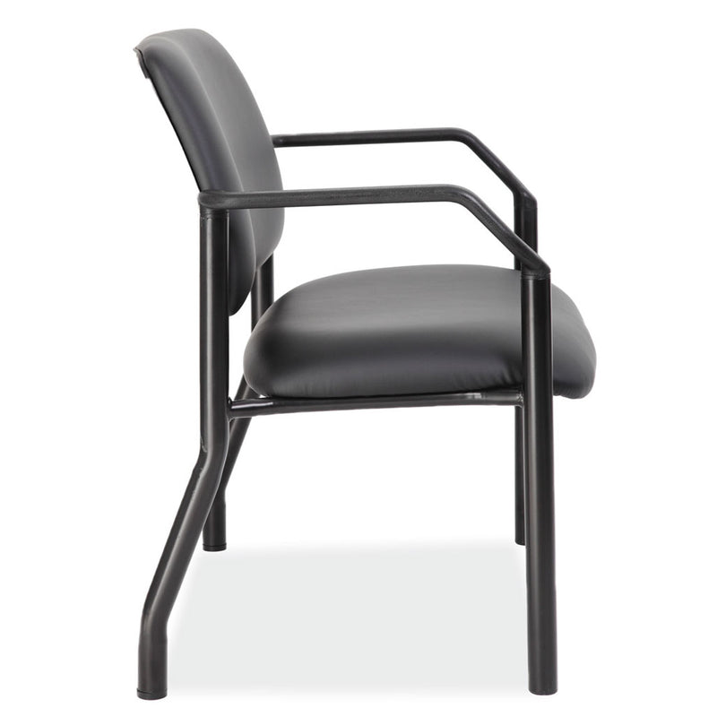 OfficeSource Big & Tall Guest Chair w/Arms & Black Frame- 500 LBS Weight Capacity