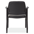OfficeSource Big & Tall Guest Chair w/Arms & Black Frame- 300 LBS Weight Capacity