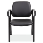OfficeSource Big & Tall Guest Chair w/Arms & Black Frame- 300 LBS Weight Capacity