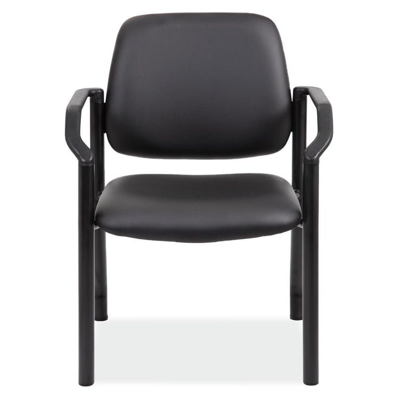 OfficeSource Big & Tall Guest Chair w/Arms & Black Frame- 300 LBS Weight Capacity