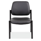 OfficeSource Big & Tall Armless Guest Chair w/Black Frame- 400 LBS Weight Capacity