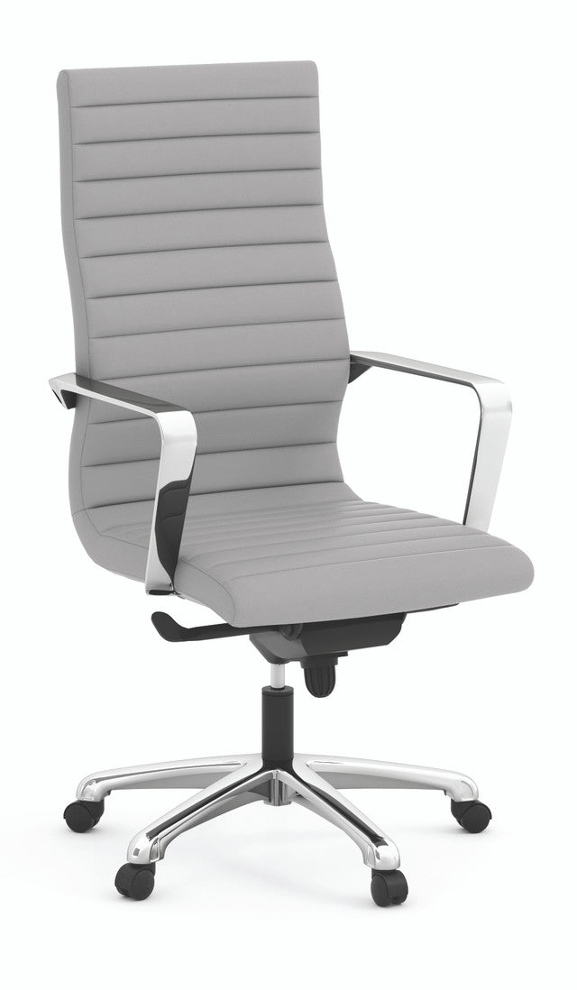 OfficeSource Tre Executive Swivel Chairs w/Chrome Base