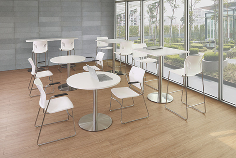 Round Laminate Table Tops in 8 Finishes and 4 Sizes with LIfetime Warranty
