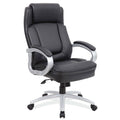 OfficeSource Big & Tall Executive w/Silver Heavy-Duty Metal Base
