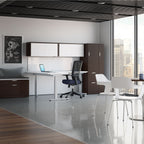 New - Deluxe Sit-Stand Desk - 4 Sizes, Base in 3 colors, Tops in 7 Finishes, 15-Year Warranty