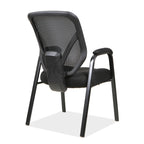 OfficeSource Big & Tall Mesh Back Guest Chair w/Arms & Black Frame