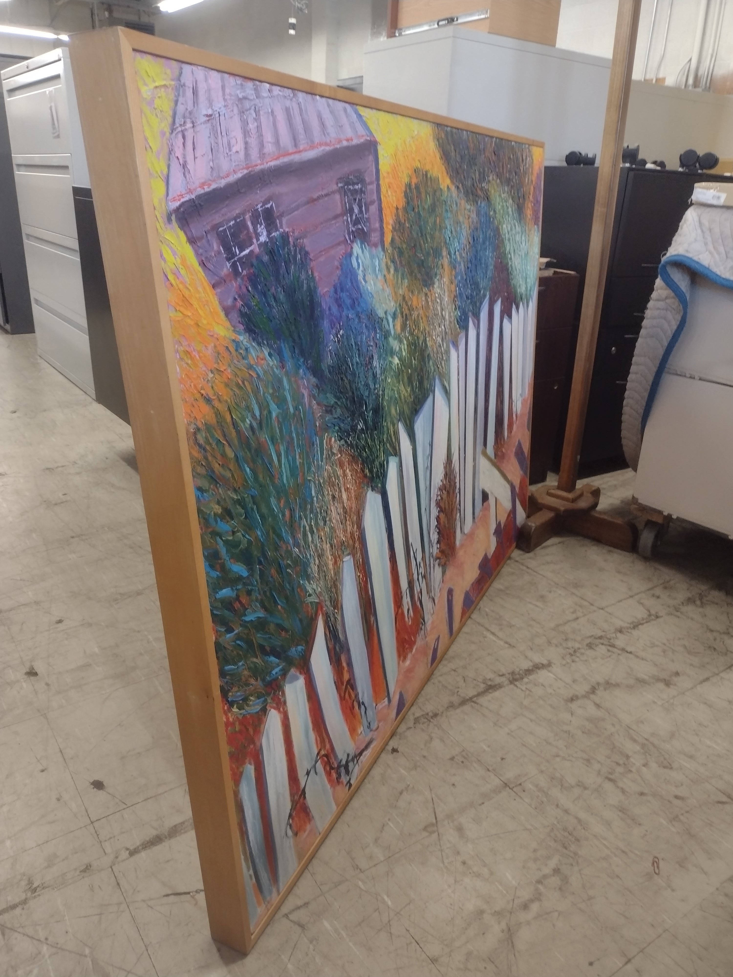 "Primrose Path" (Dorothy Englander) oil painting: 58"(W) x 41"(H)