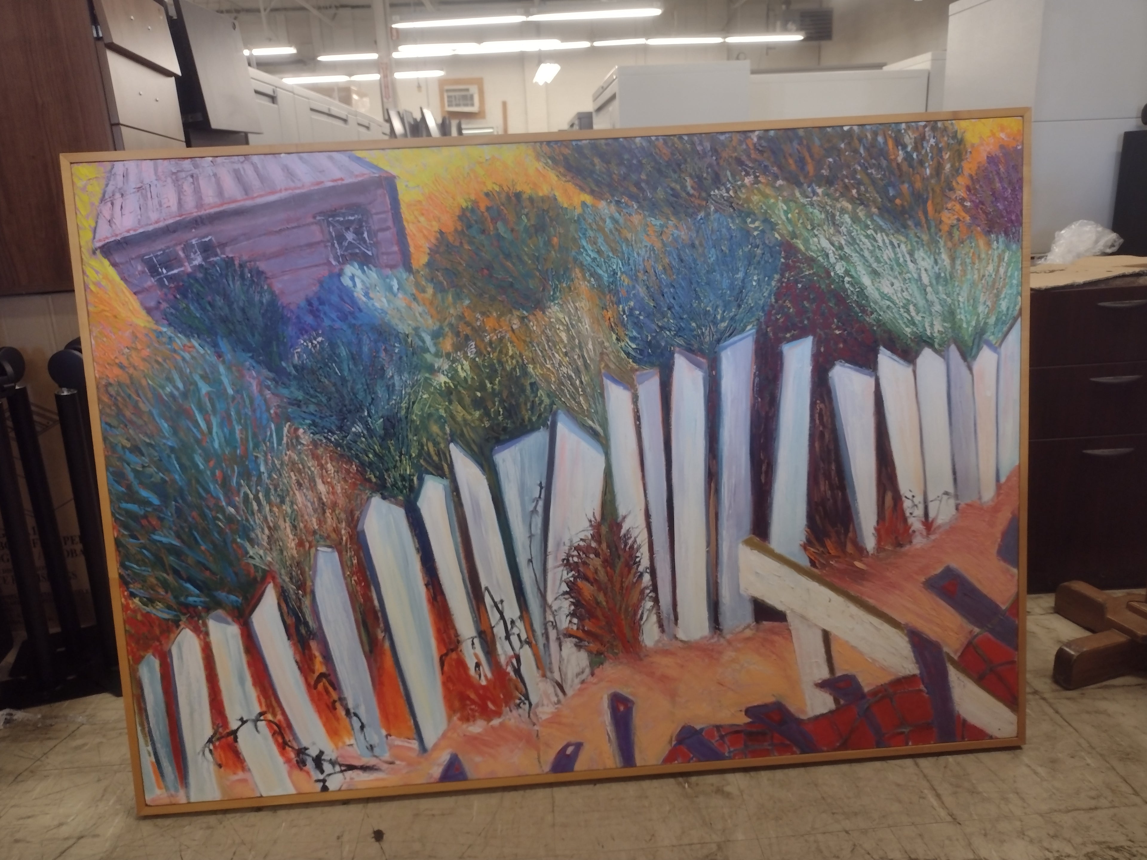 "Primrose Path" (Dorothy Englander) oil painting: 58"(W) x 41"(H)