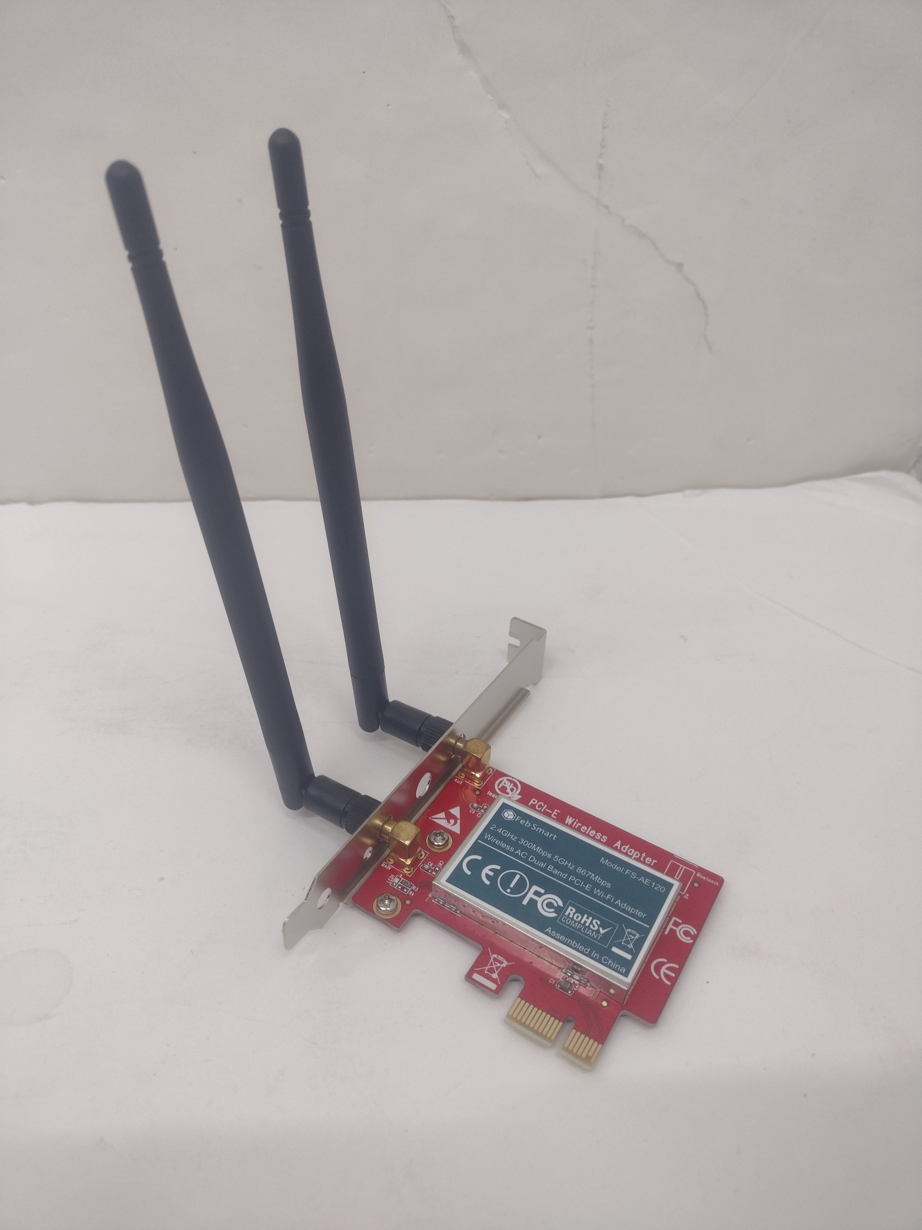FebSmart FS-AE120 PCIE Wireless Dual Band Network Adapter 2.4/5.0GHz 300/867Mbps
