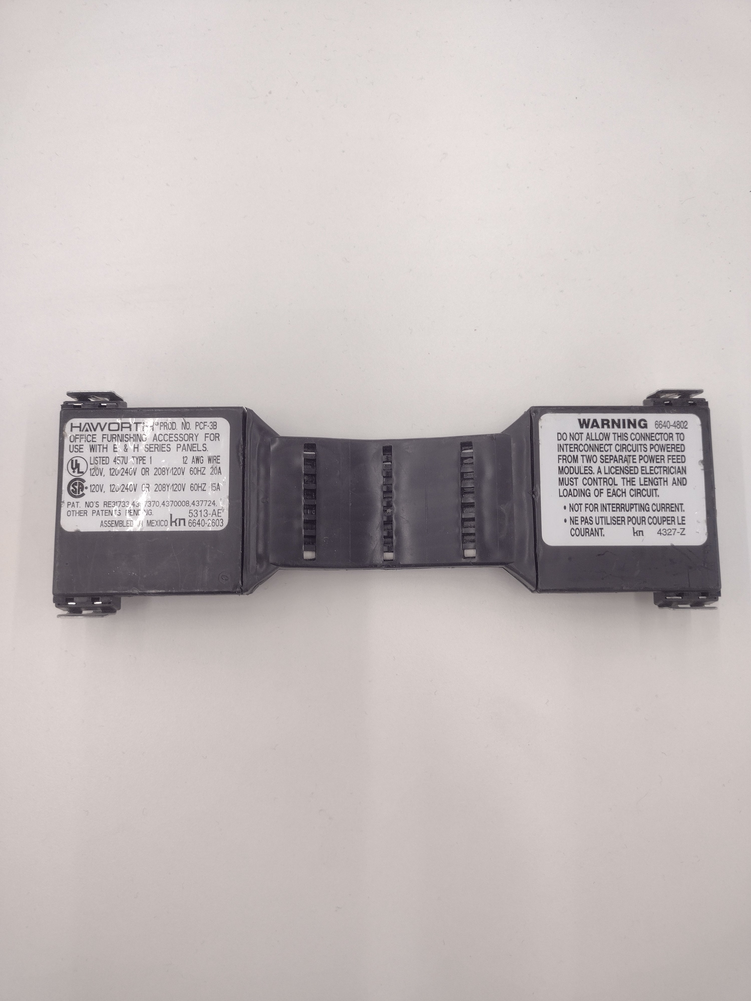 Haworth PCF-3B Flexible Electrical Jumper/Connector for E & H Series Cubicle Panels