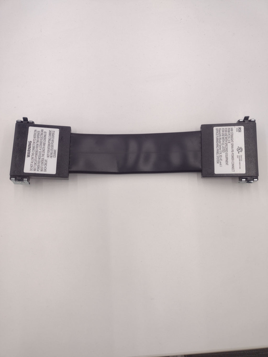 RSI PHW-PCSS-3-B Flexible Electrical Jumper/Connector for Haworth Cubicle Panels