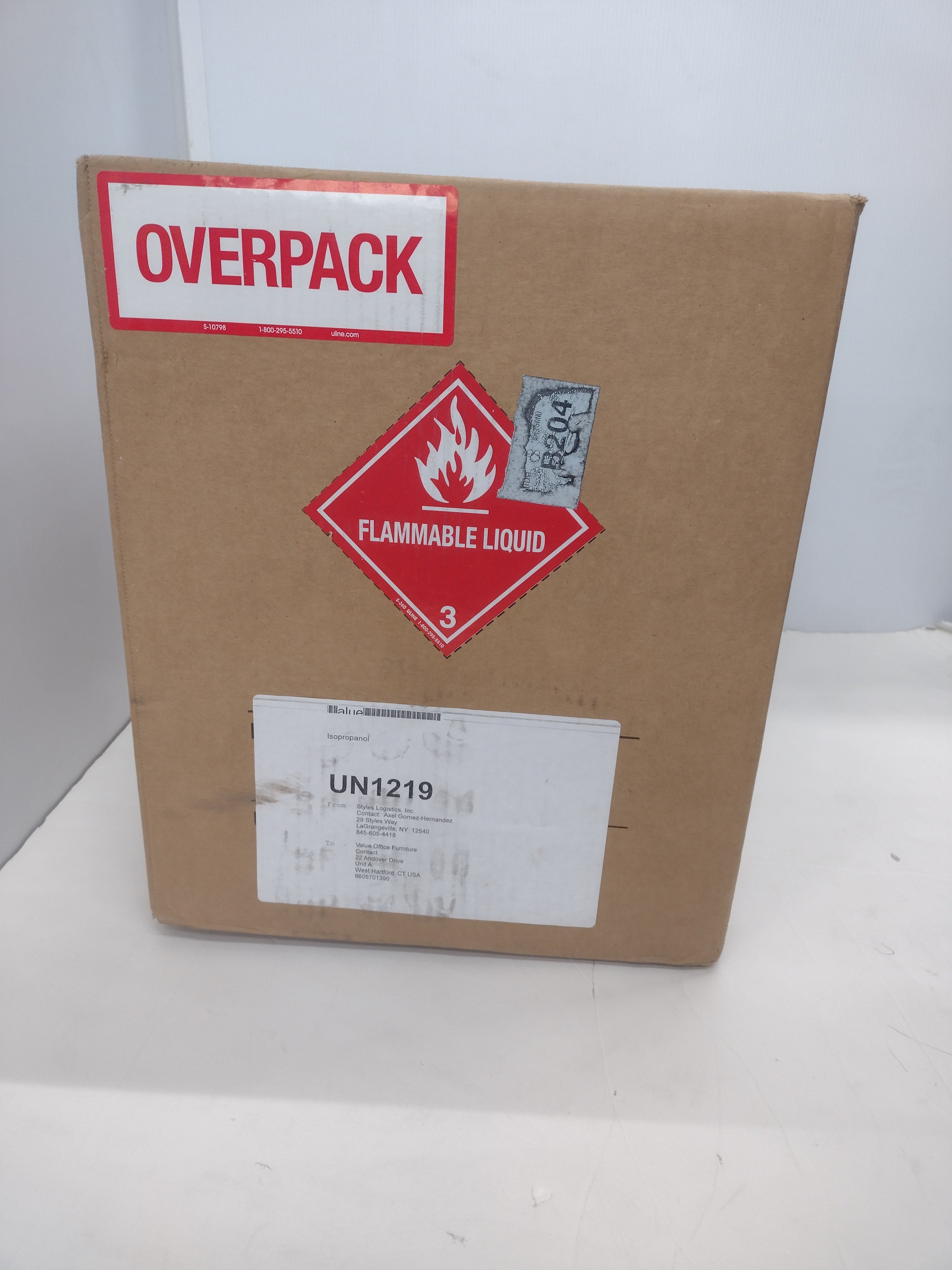 Univar Solutions UN1219 (16056242) Grade A 99% Isopropanol (5 gal) - NEW