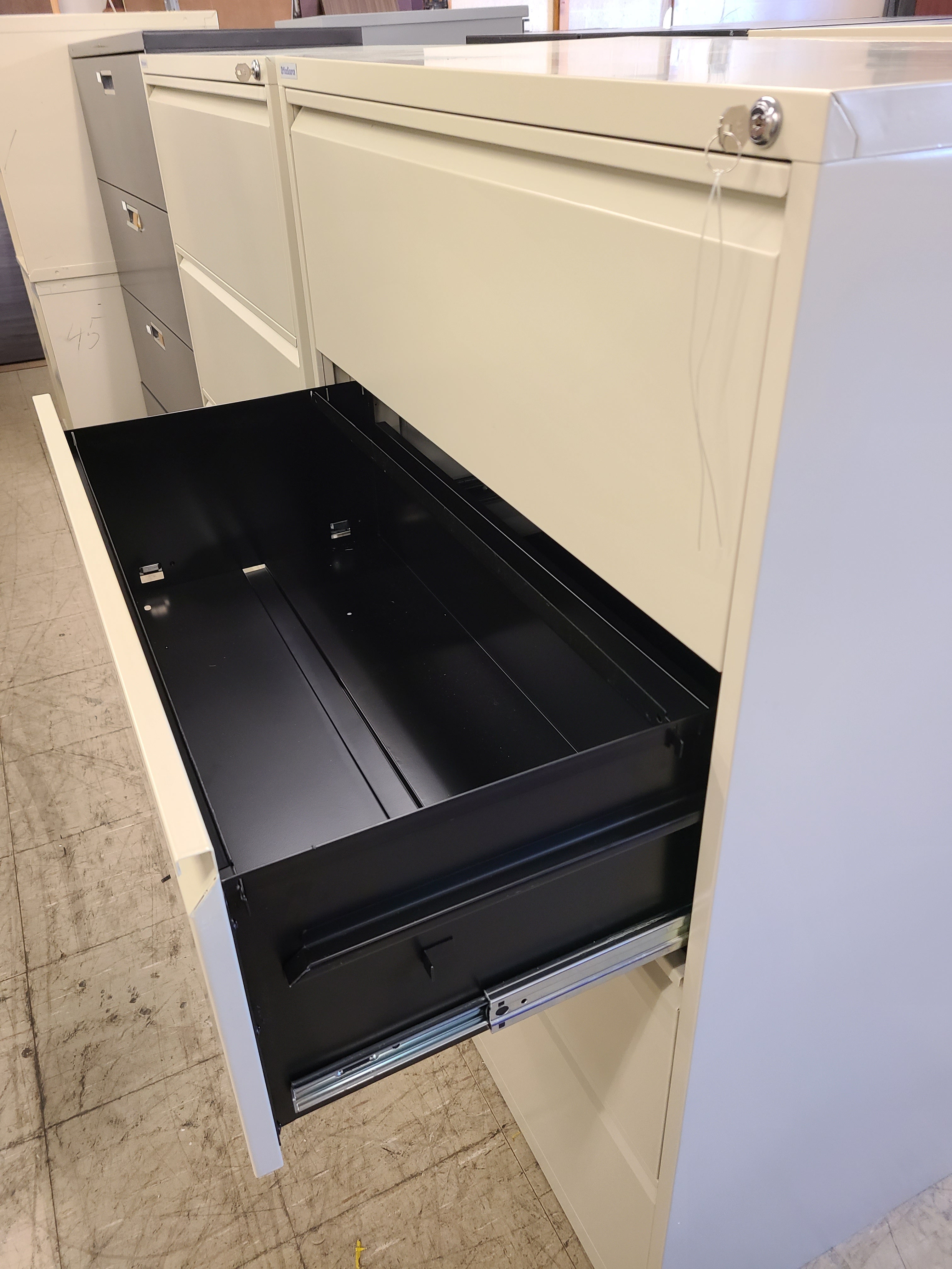 OfficeSource Metal 4-Drawer Lateral File, Like New