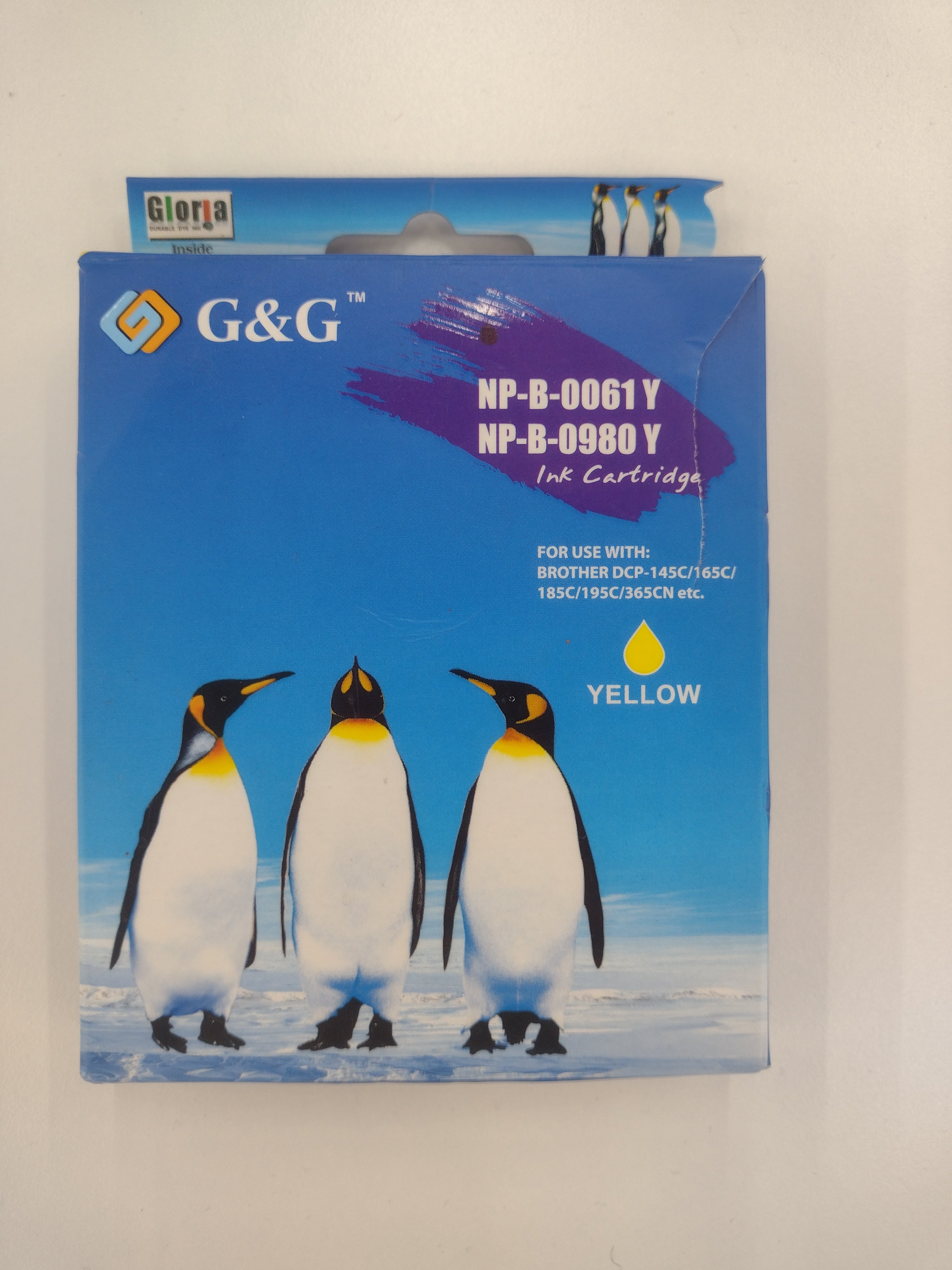Set of 2 G&G Black and Yellow (NP-B-0061) Ink Cartridges for Brother Printers