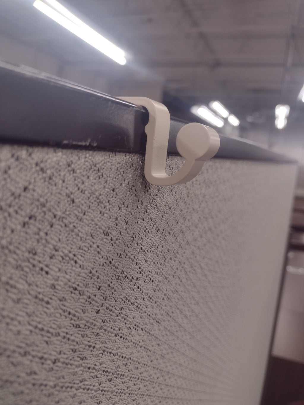 Generic Cubicle Hanger/Hook for ~2" Thick Cubicle Panels