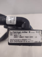 Herman Miller 72" A0322.L-MT Power Base Entry/Feed/Whip for Cubicles