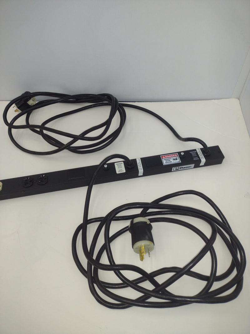 Panduit CMRPSVD20 20A 120V Dual-Circuit Vertical 66" Power Strip