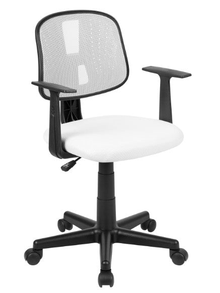 Budget Office Chair with Mesh Back and 250 Lb Capacity in Black, White or Gray