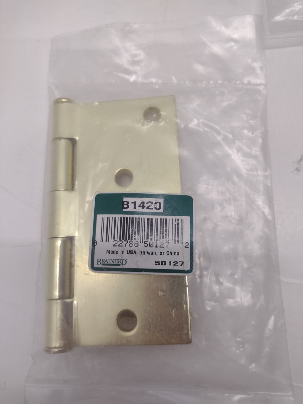 LOT OF 6 assorted Brainerd Brass Door Hinges (3.5" x 3.5" and 4.0" x 4.0") - NEW