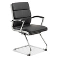 Office Source Merak Collection Executive Guest Sled Base with Chrome Frame