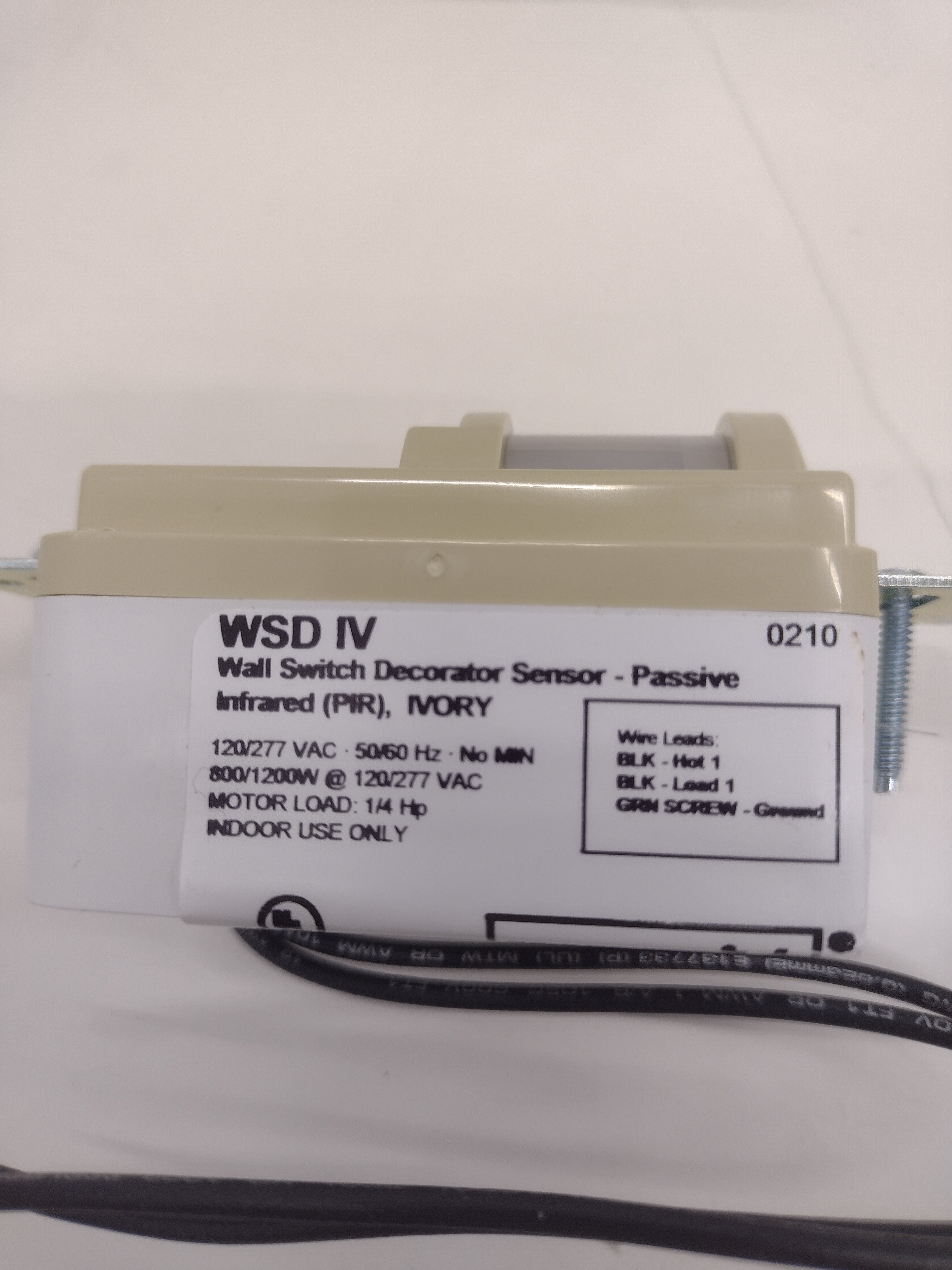 Sensorswitch WSD IV Passive Infrared (PIR) Motion Detector Wall Switch-OPEN BOX
