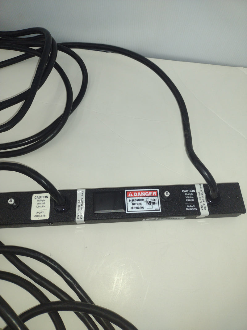Panduit CMRPSVD20 20A 120V Dual-Circuit Vertical 66" Power Strip