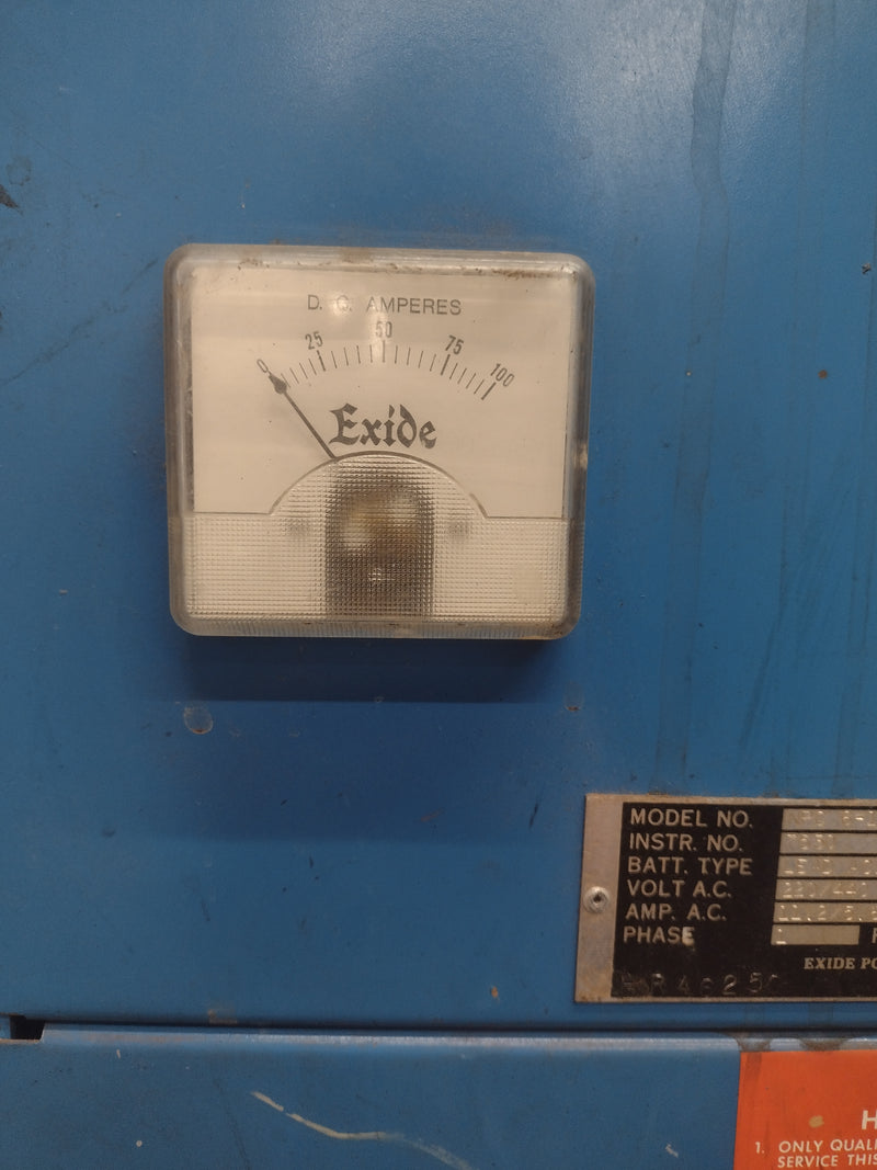 Exide NPC (6-1-432) 12 Volt 6 Cell 1 Phase Forklift Battery Charger (w/pallet)
