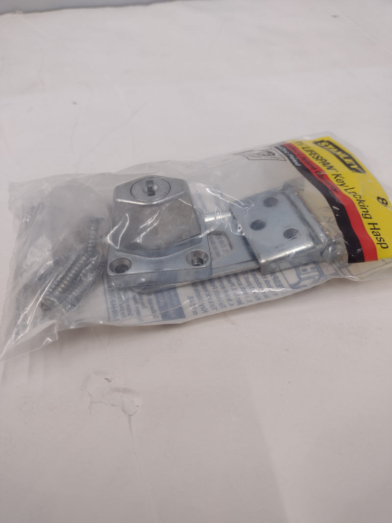 Stanley 3-1/2" Steel/Zinc Plated Lifespan Key Locking Hasp (82-2040)