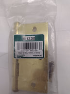 LOT OF 6 assorted Brainerd Brass Door Hinges (3.5" x 3.5" and 4.0" x 4.0") - NEW