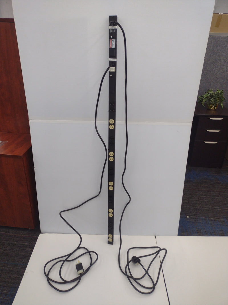 Panduit CMRPSVD20 20A 120V Dual-Circuit Vertical 66" Power Strip