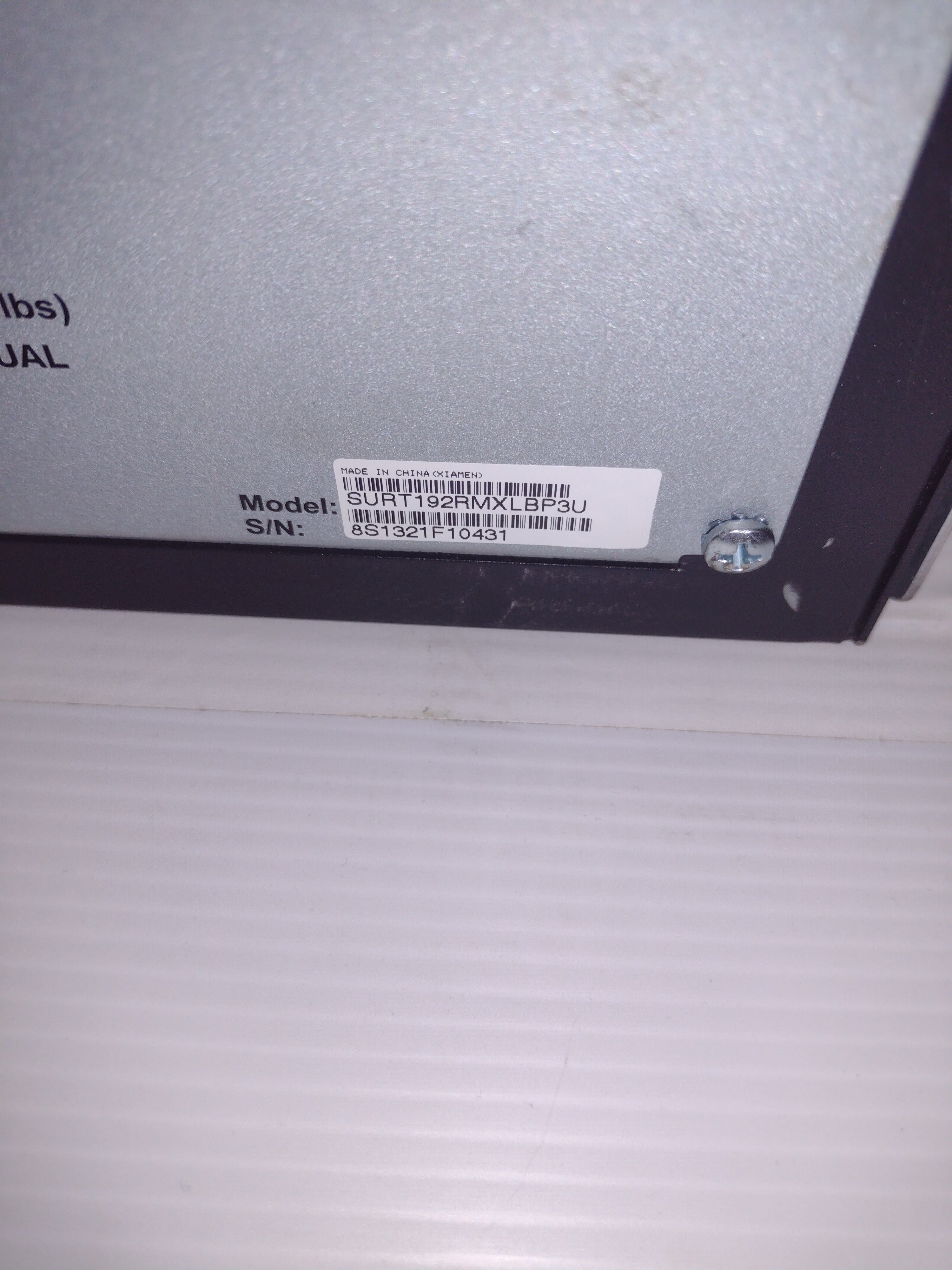 APC Smart-UPS SURT192RMXLBP3U Rack-Mountable 192V Battery Pack (No Batteries)