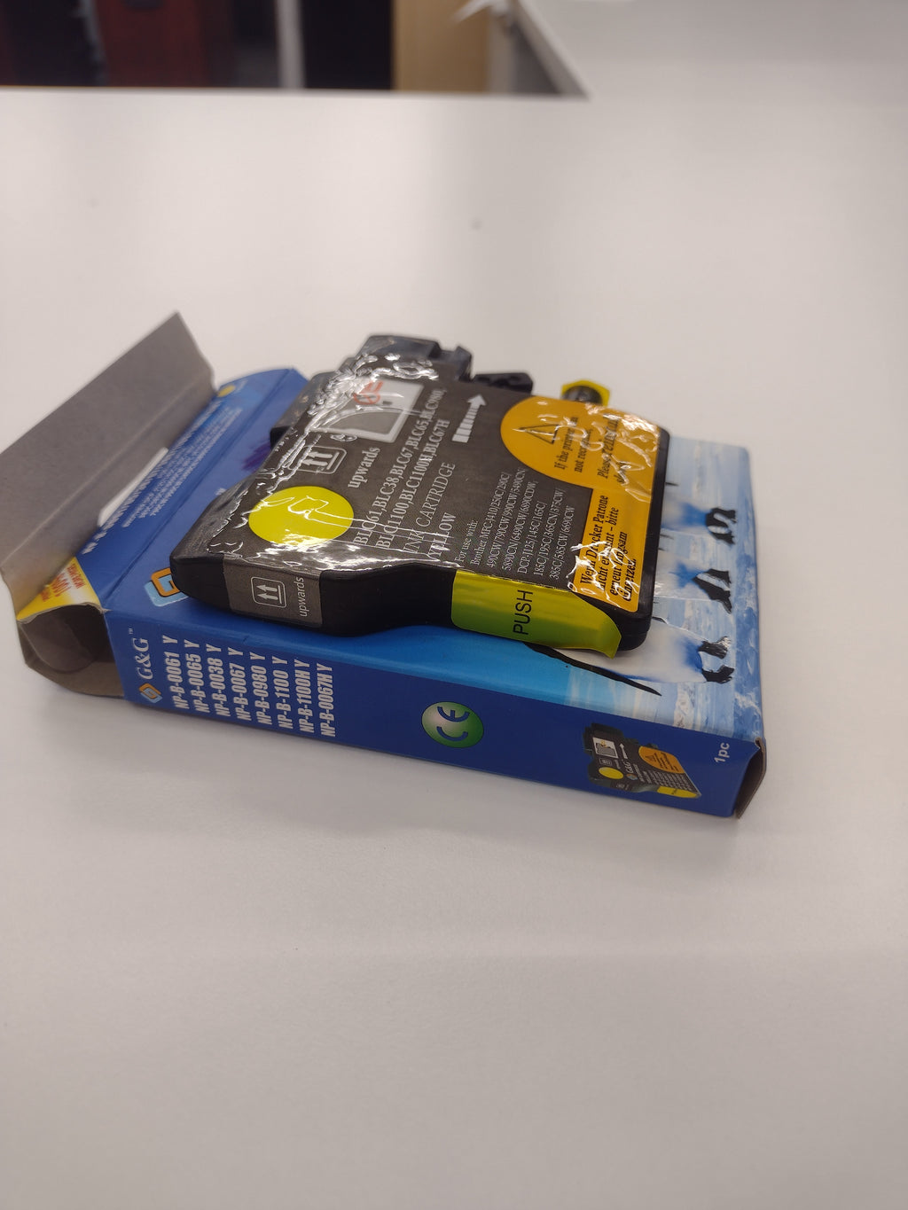 Set of 2 G&G Black and Yellow (NP-B-0061) Ink Cartridges for Brother Printers