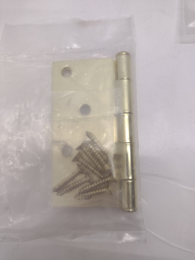 LOT OF 6 assorted Brainerd Brass Door Hinges (3.5" x 3.5" and 4.0" x 4.0") - NEW