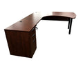 Office Source Arc Desk, L-Shape with Drawers