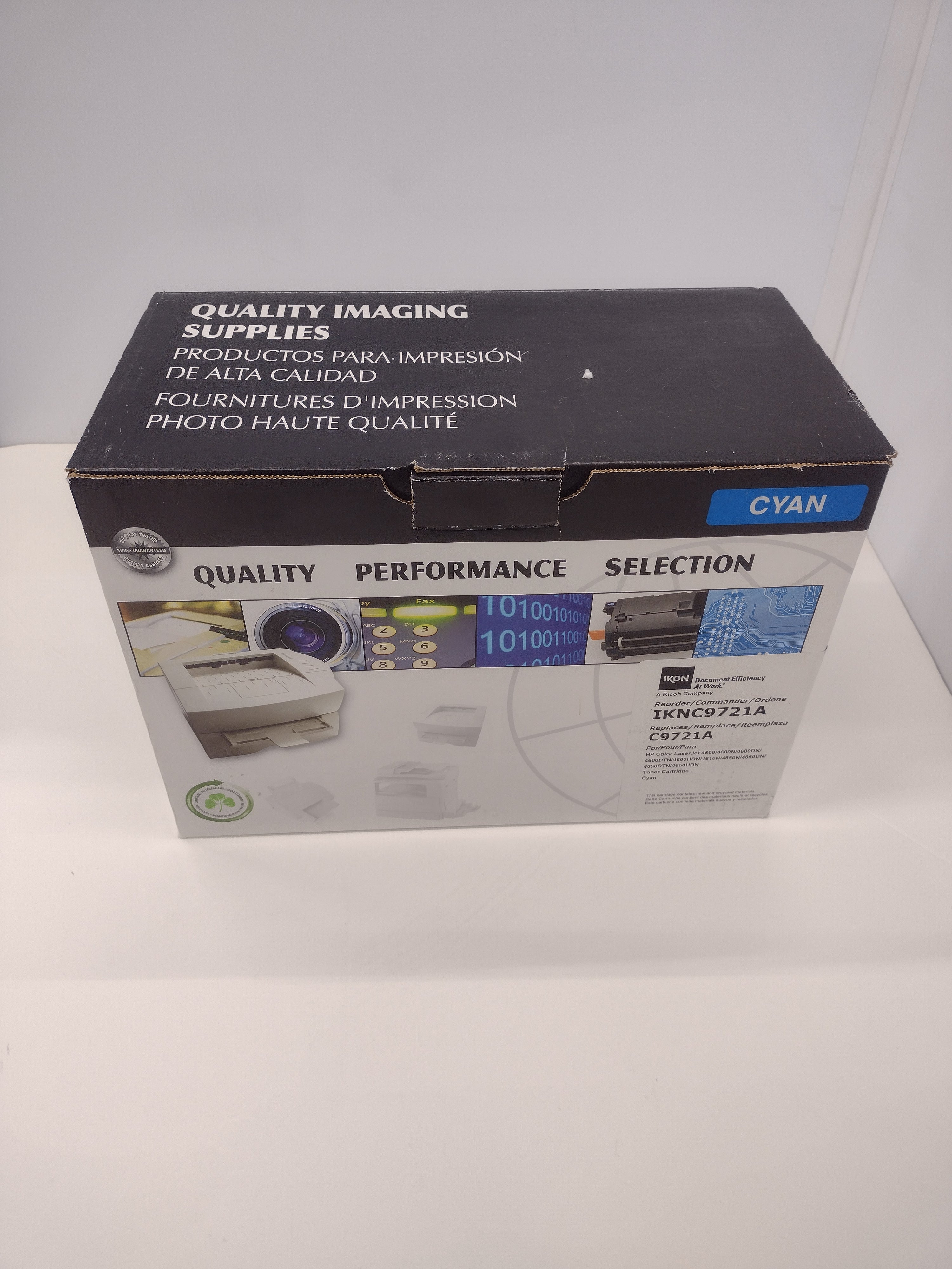 IKON C9721A (641A) Cyan Toner Cartridge for HP 4600 4610 4650 LaserJet Printers