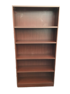 Candex 5-Shelf Mahogany Laminate Bookcase