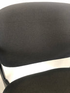 Black Fabric Stackable Steel Side Chair with Arms, NEW - Value Office Furniture & Equipment