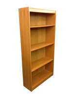 Pre-Owned 4-Shelf Oak Laminate Bookcase - 6' Tall