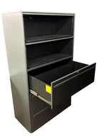 Steelcase 5 Drawer Lateral File - Gray - 42"W x 18"D x 64 3/4"H