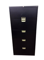 Steelcase 5 Drawer Lateral File - Black