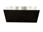 Office Source Espresso Straight Desk With Two Files