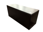 Office Source Espresso Straight Desk With Two Files