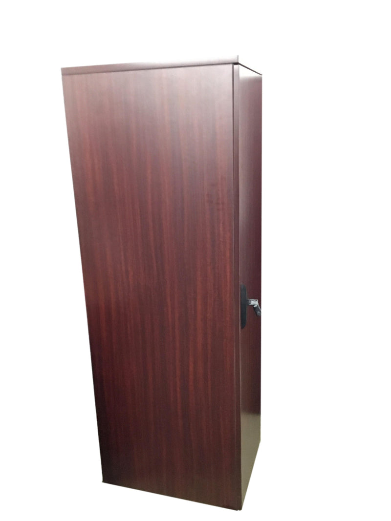 OfficeSource Storage & Wardrobe Cabinets Personal Unit - Mahogany Laminate