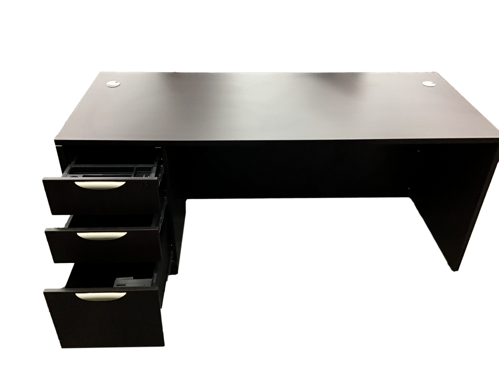 Office Source Laminate Espresso Desk 30" x 71"