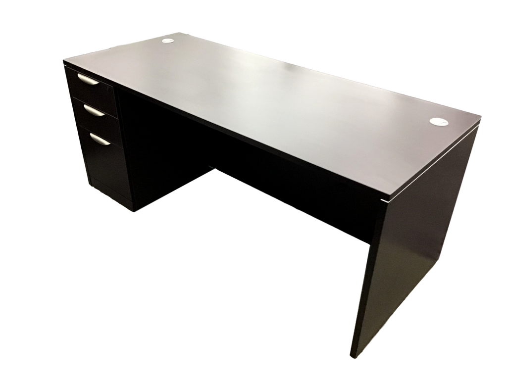 Office Source Laminate Espresso Desk 30" x 71"