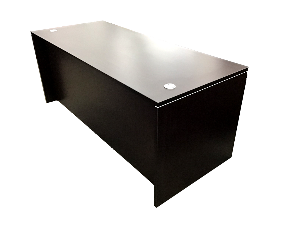 Office Source Laminate Espresso Desk 30" x 71"