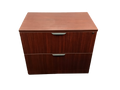 Office Source Mahogany Laminate 2 Drawer Lateral File - 22"D x 35 1/2"W x 29 1/2"H.