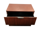 Office Source Mahogany Laminate 2 Drawer Lateral File - 22"D x 35 1/2"W x 29 1/2"H.